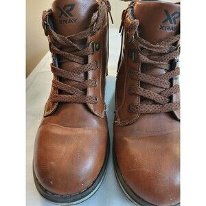Xray  Brand Women's Size 5 Brown Boots, Zipper And Laces, Good Condition